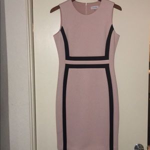 Calvin Klein sheath, knee-length dress, sleeveless